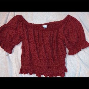 American Eagle off the shoulder top